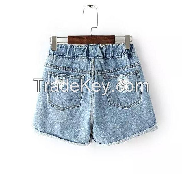 casual woman denim shorts