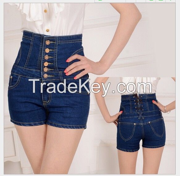 women short high waist jean pants