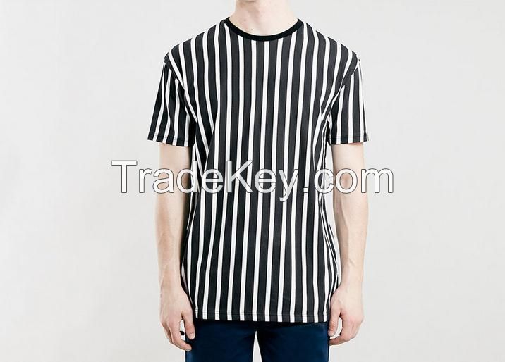 Wholesale Men Clothing big and tall Oversized Blazer Stripe tshirts