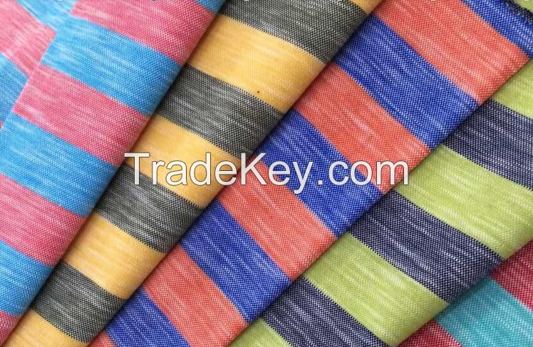 Manufacturer hot sale mercerized yarn dyed slub pique t shirt fabric