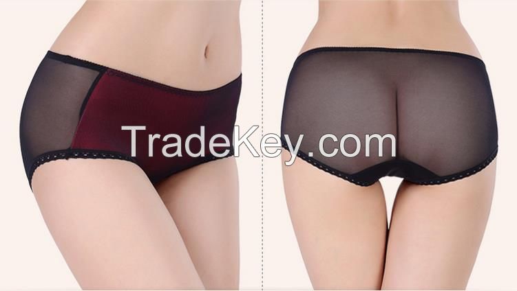  new arrival Plus size x lady underwear women visible lace and modal