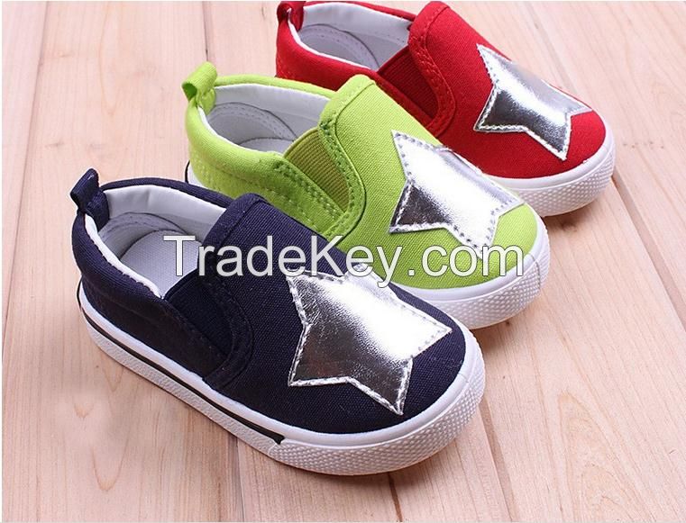 spring autumn children shoes flat sole canvas baby shoes