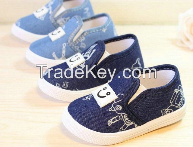 Quick Details  Place of Origin: Anhui, China (Mainland) Brand Name: Qichuan Model Number: FC2563 Gender: Boys Upper Material: Canvas Lining Material: Cotton Fabric Insole Material: PVC Outsole Material: Rubber Style: Slip-On Season: Autumn, Spring, Summer