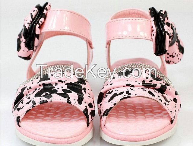  korean 2016 girls princess sandals soft sole kids sandals shoes for girls bowknot