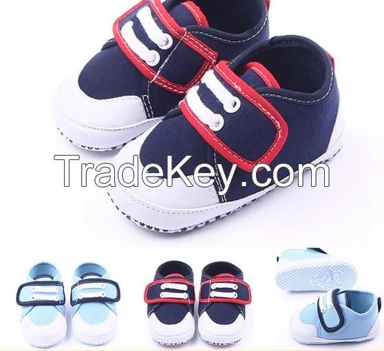 New arrival cool hook&amp;loop anti-slip baby boy shoes