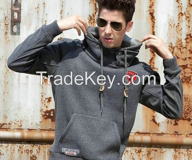  fashion man draw cord pullover hoodies