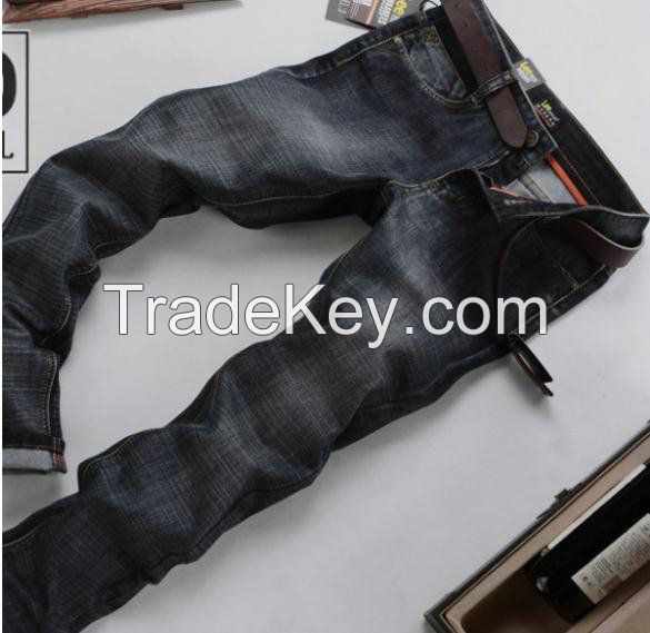 Wholesale business men casual straight pants new style jeans for men