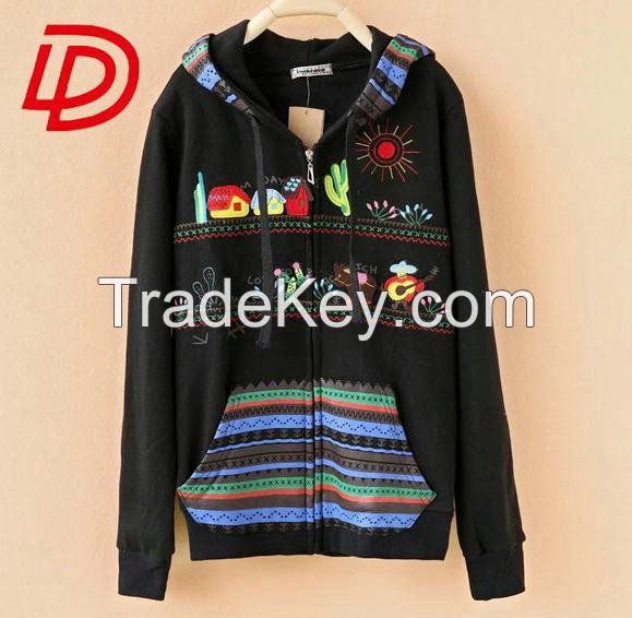  fashion Europe white print OEM Service Supply Type  hoodies with zipper bulk-wholesale-kids-clothing