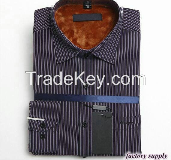 Custom wholesale men's checked shirts long sleeve flannel stand collar shirts