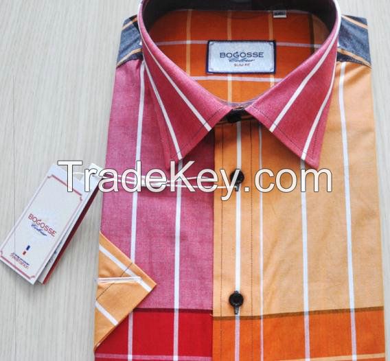 wholesale 2015 fancy Mens tailored dress shirt with OEM service