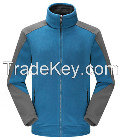 High quality outdoor windstopper men's polar fleece jacket 