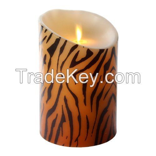 flameledd led wax candle with flickering flame and remote control ,Timer function 