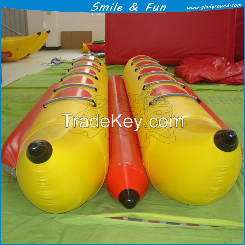 2015 inflatable banana boat PVC material with CE certification for hot sale