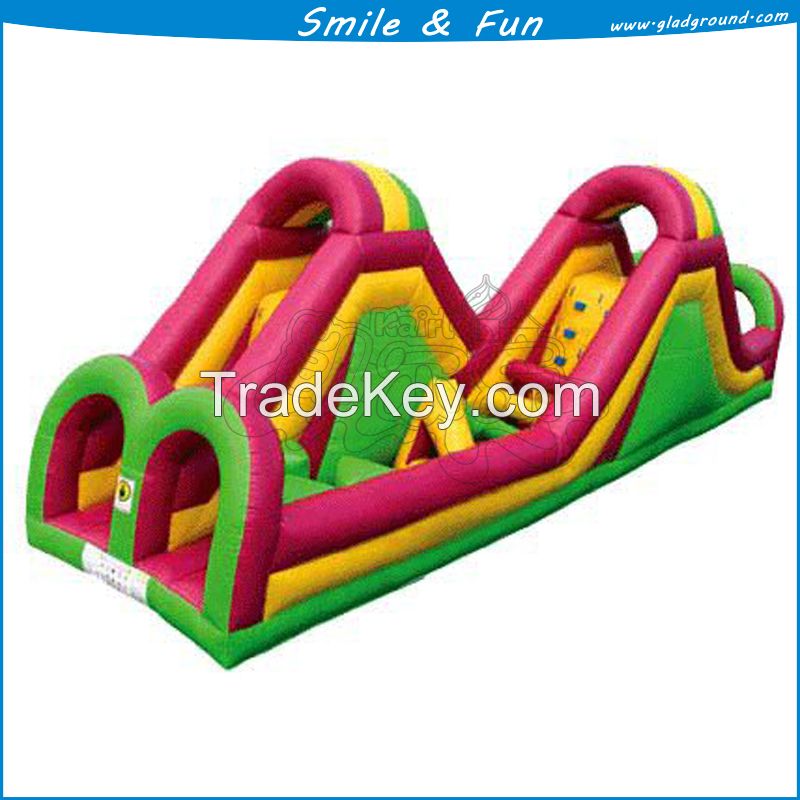 Hot selling inflatable obstacle course with PVC tarpaulin mertarial for sale