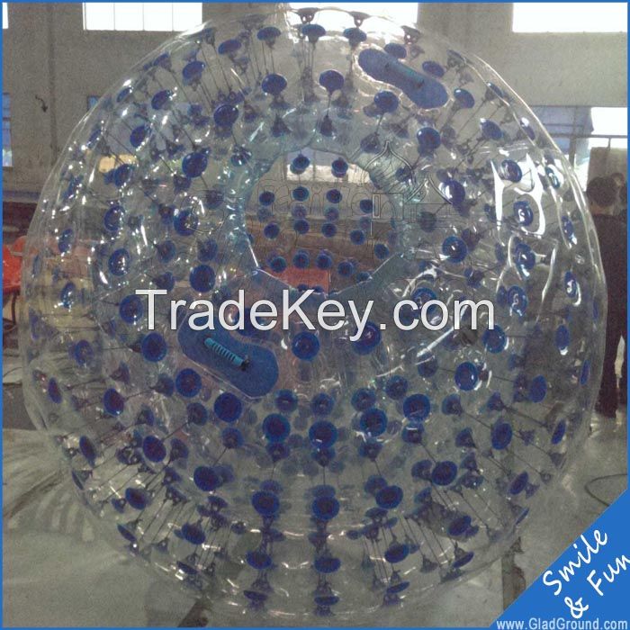 colourful inflatable zorb ball with PVC 1.0mm material for water park games