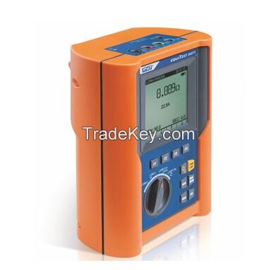 Multifunction installation tester for continuity of earth conductor with 10A and Line/Loop impedance