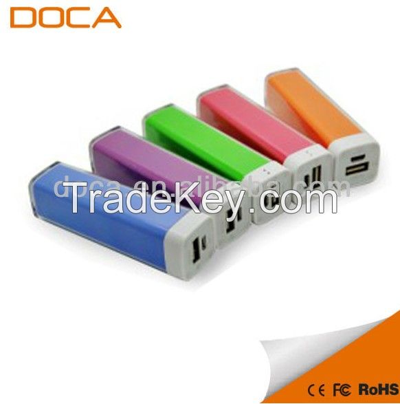 New design colorful promotional lipstick portable power bank for mobile phone