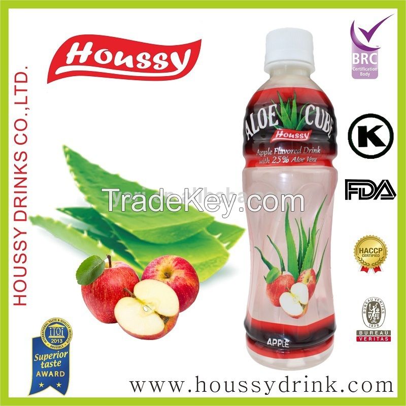 [Houssy Aloe Vera Juice] Kosher Peach and Blueberry Flavor Aloe Soft Drink