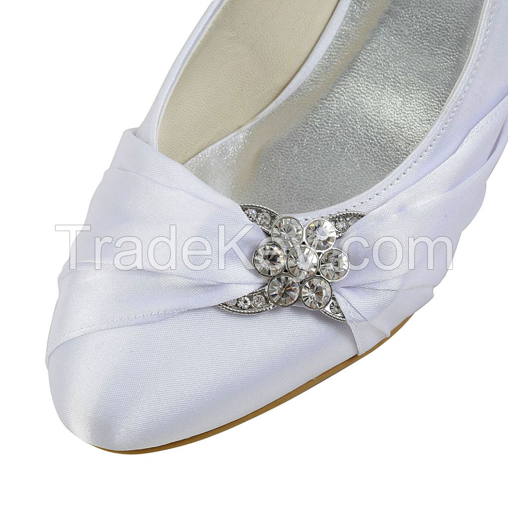 Low heel confortable pump bridal shoes