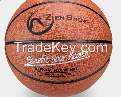 Zhensheng iso9001 pu laminated basketball