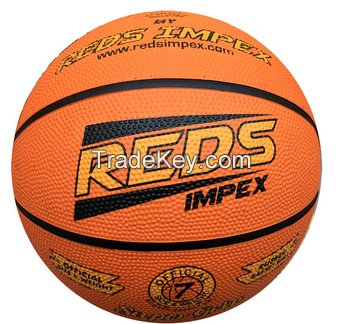 standard size 7 rubber basketball