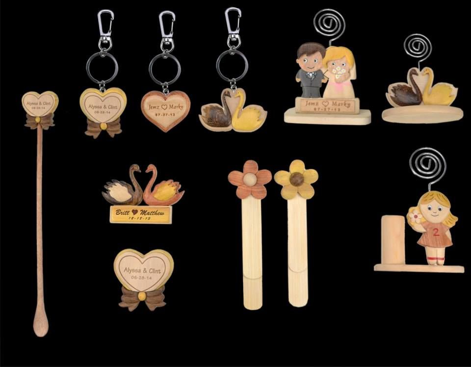 wooden key chains