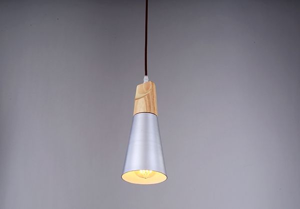 Antique loft industrial style colorful pendant wood lamp