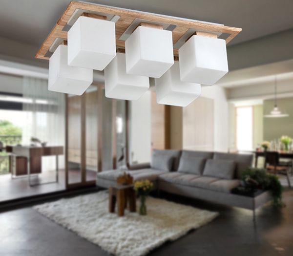 2015 Ceiling light modern wood art living room light