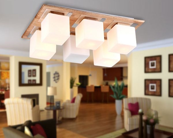 2015 Ceiling light modern wood art living room light