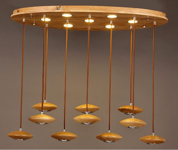 Popular wood pendant lamp modern style home-living decoration led  ceiling lamp