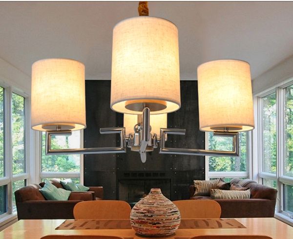 New arrival ROHS CE modern designed fabric shade pendant lamp