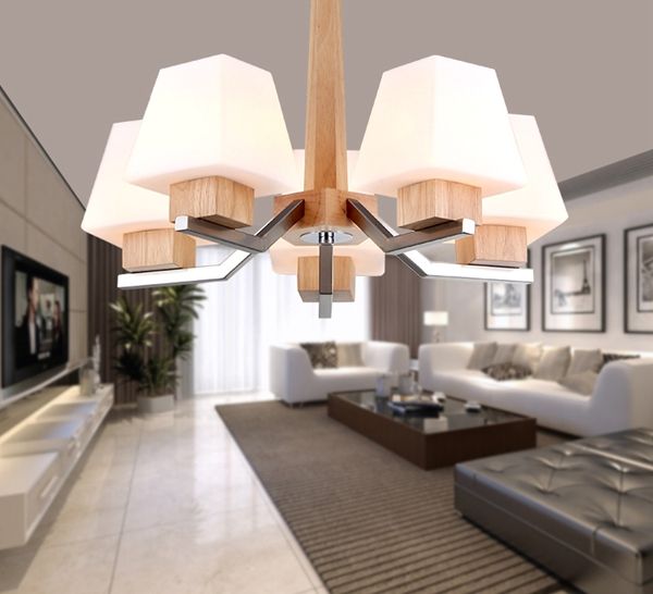 Modern wood modern chandelier light/pendant lamp on sale