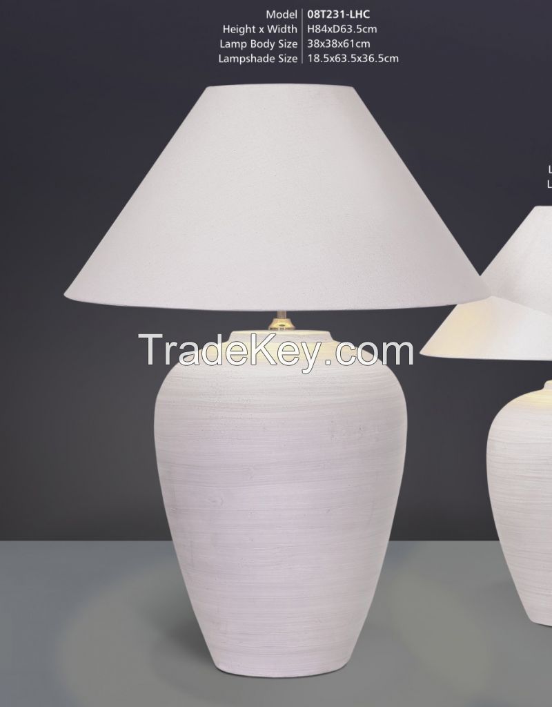 ceramic led table lamp with modern style 