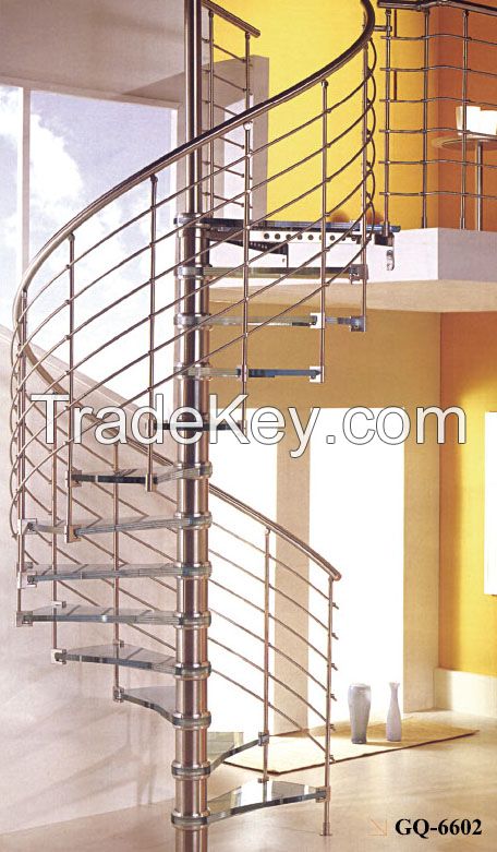 stainless steel spiral stair