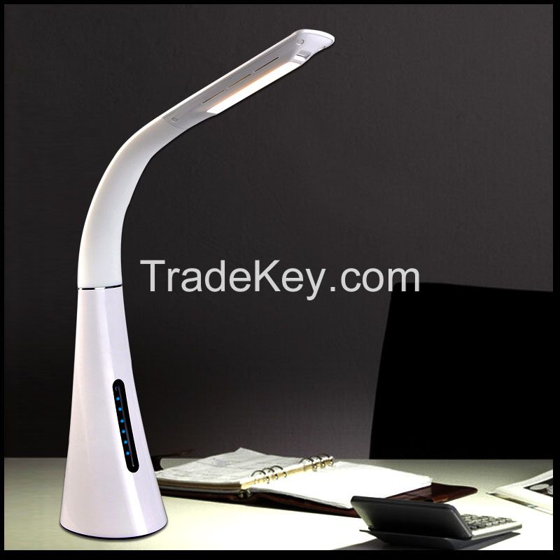 2015 Best Selling DC12V/1A/12W Touch Dimming LED Desk Lamp with LCD Screen High Lumen LED Desk Lamp
