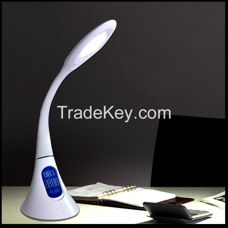 2016 Office LED Desk Reading Lamps Alarm Clock LED Desk Reading Lamps