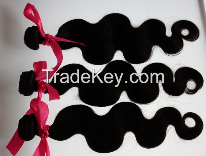 2015 virgin human body wave hair