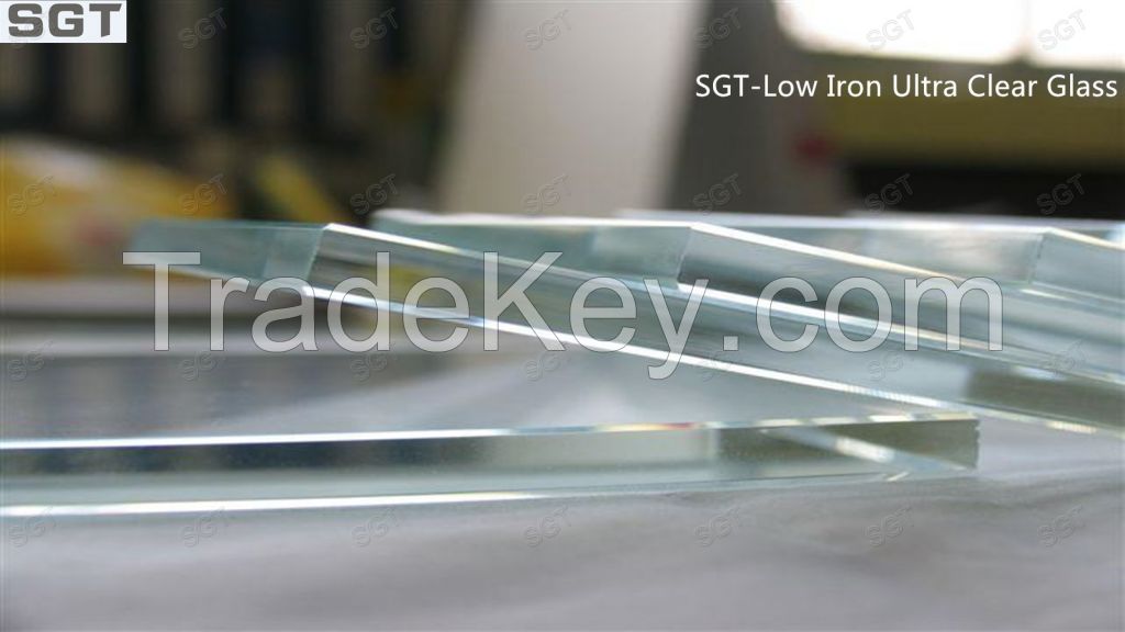 low iron glass, ultra clear glass