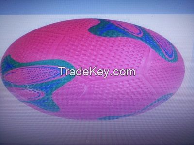 Official size 5 4 3 2 1 and weight new arrival rubber soccer balls/rub