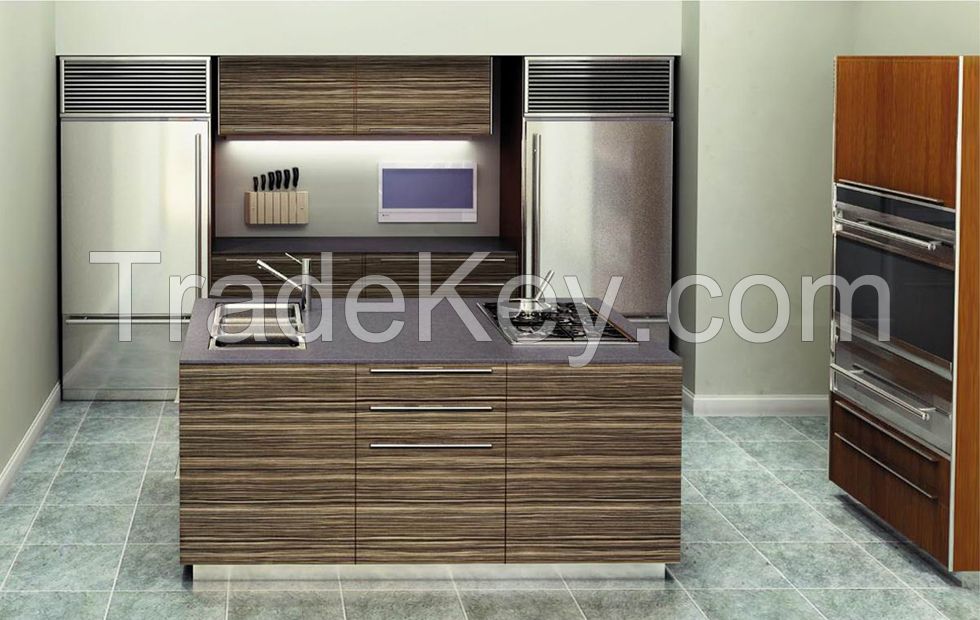 High End China Manufacturer Acrylic Kitchen Cabinets rattan colored island sale fafor