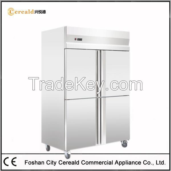 1000L Capacity Stainless Steel Upright Refrigerator Freezer