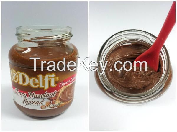 DELFI CHOCO SPREAD &amp; JAM CHOCOLATE SPREAD.