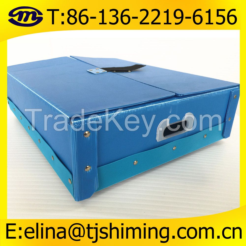 Folding Corrugated Plastic Reusable BoxÃ¯Â¼ï¿½PP Corrugated Plastic Stackable Boxes/ContainersÃ¯Â¼ï¿½Folding and collapsible corflute plastic packing box