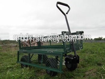 heavy duty garden cart mesh side panels with 4 wheels TC1851