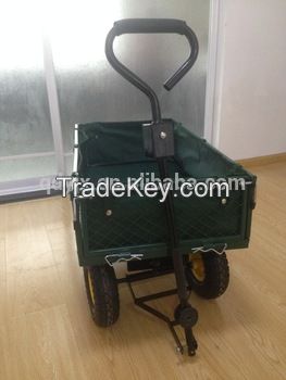 heavy duty garden cart mesh side panels with 4 wheels TC1851