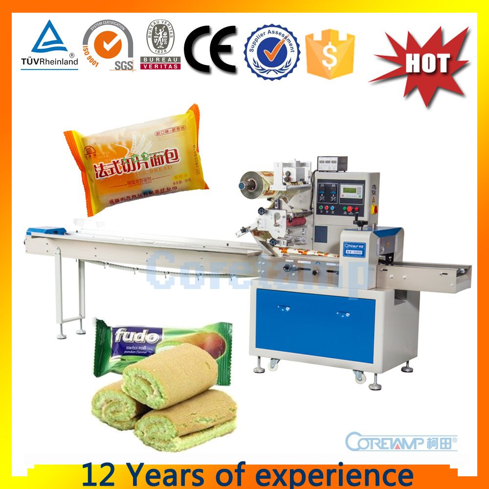 Packing machine for bread