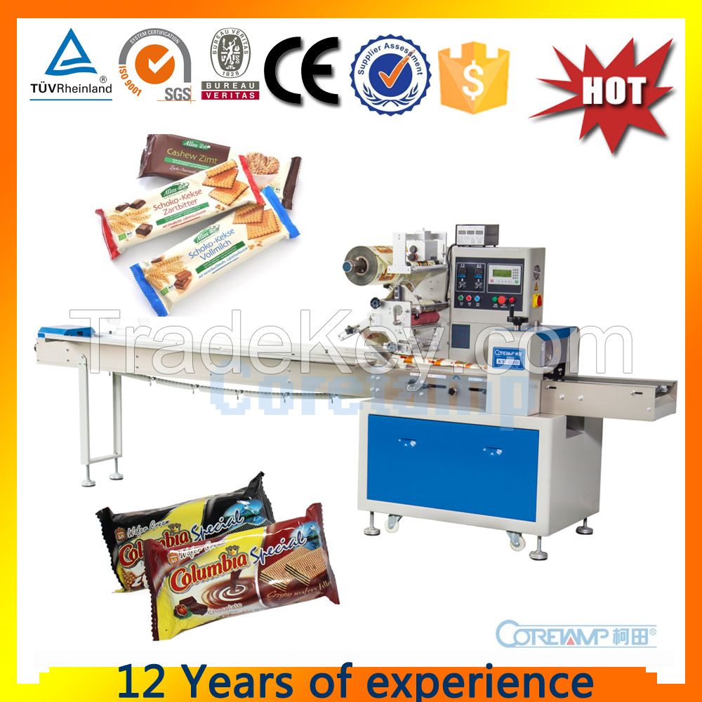 Horizontal packing machine for biscuit