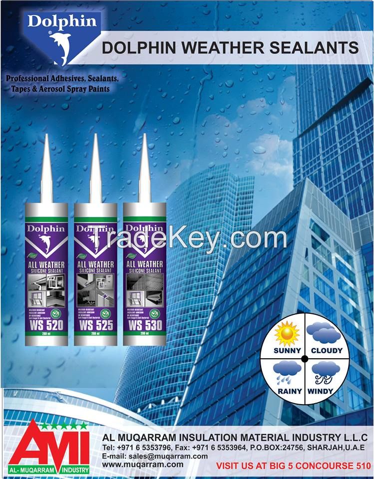 DOLPHIN BRAND SILICONE SEALANTS ,ADHESIVES TAPES, AEROSOL SPRAY PAINTS