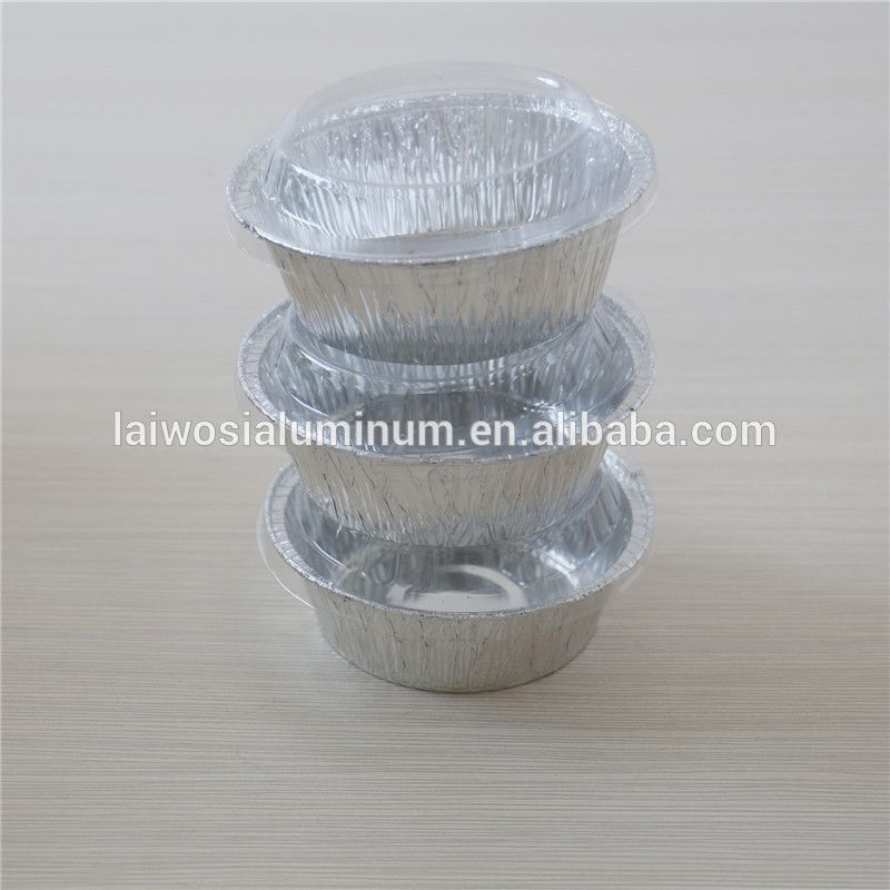 Disposable aluminium foil container for cake baking small baking cup