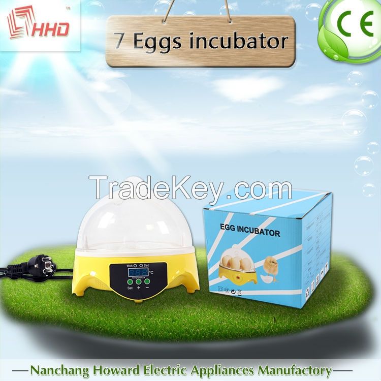 CE approved full automatic cheap poultry egg mini incubators of hot sale YZ-7 